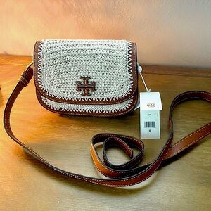 Tory Burch crochet crossbody bag. NWT.